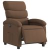 vidaXL Fauteuil inclinable &eacute;lectrique Marron Tissu