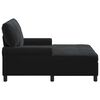 vidaXL Chaise longue avec coussin Noir 91 x 157 x 91 cm Velours