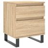 vidaXL Table de chevet ch&ecirc;ne sonoma 40x35x50 cm bois d&rsquo;ing&eacute;nierie