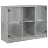 vidaXL Buffet gris b&eacute;ton 102x37x75,5 cm bois d'ing&eacute;nierie