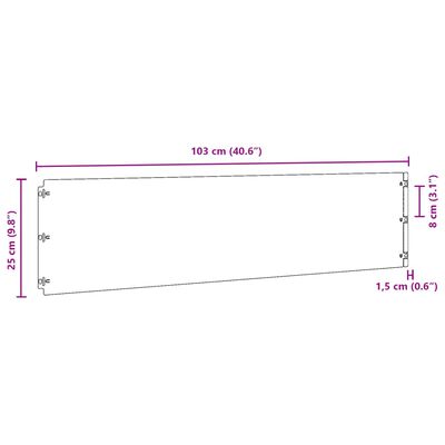 vidaXL Bordures de pelouse 10 pcs 25x103 cm acier corten flexible