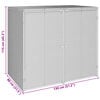 vidaXL Boîte de poubelle 2 pcs Gris 65 x 80 x 115 cm Polyéthylène