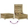 vidaXL Salon de jardin 6 pcs avec coussins bois de pin impr&eacute;gn&eacute;