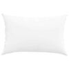 vidaXL Coussins de canap&eacute; 2 pcs Blanc 60 x 40 cm tissu