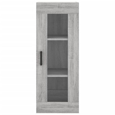 vidaXL Armoire murale sonoma gris 34,5x34x90 cm