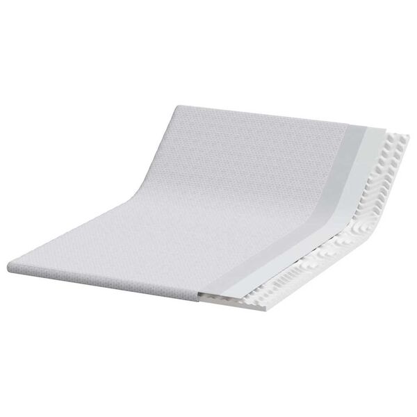 vidaXL Surmatelas Blanc 160 x 200 x 6 cm Tissu Jacquard