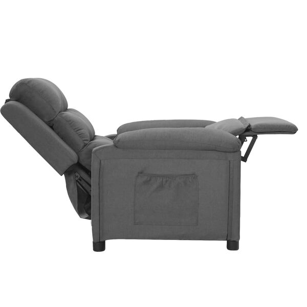 vidaXL Fauteuil inclinable Gris clair Tissu