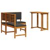 vidaXL Ensemble de banc de jardin 2 pc Marron Bois d'Acacia Massif