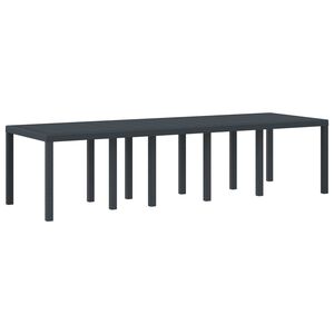 vidaXL Table de jardin pour repas Anthracite 300 x 100 x 73 cm