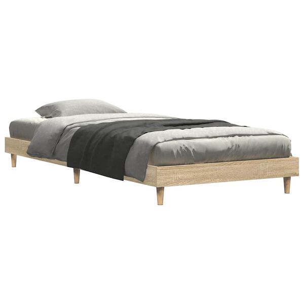 vidaXL Cadre de lit sans matelas chêne sonoma 90x200 cm