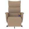 vidaXL Fauteuil inclinable de massage repose-pieds cappuccino