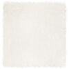 vidaXL Tapis en fausse TAFALLA Blanc 120 x 120 cm Polyester