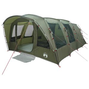 vidaXL Tente tunnel 427 x 315 x 178 cm Vert olive Polyester et Acier