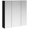 vidaXL Armoire Miroir de Salle de Bain Ch&ecirc;ne noir 70 x 14,5 x 70 cm
