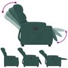 vidaXL Fauteuil inclinable Vert fonc&eacute; Tissu