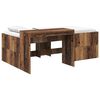 vidaXL Lit haut pour enfants avec bureau Bois ancien 80 x 200 cm