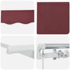 vidaXL Auvent Rétractable Bordeaux 350 x 200 cm tissu