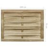 vidaXL Portillon de jardin Bois de pin impr&eacute;gn&eacute; 100x75 cm Vert