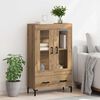 vidaXL Haut Armoire avec tiroir Ch&ecirc;ne artisanal 69,5 x 31 x 115 cm