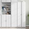 vidaXL Buffet haut blanc 45x42,5x185 cm bois d'ing&eacute;nierie