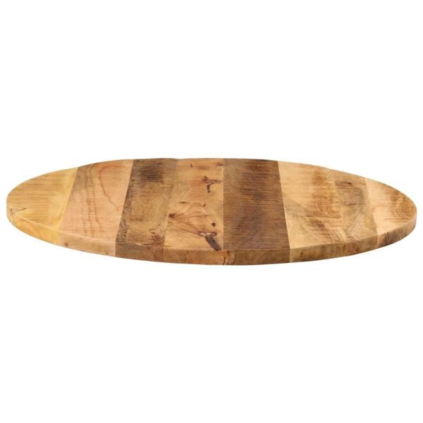 vidaXL Dessus de table &Oslash; 80x2,5 cm rond bois massif de manguier brut