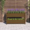 vidaXL Jardinière Marron miel 112x25x66 cm Bois massif de pin