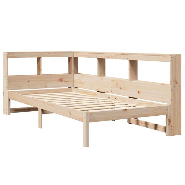 vidaXL Lit bibliothèque sans matelas 100x200 cm bois massif de pin