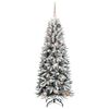 vidaXL Sapin de No&euml;l artificiel avec 150 LED avec support Blanc 150 cm