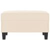 vidaXL Repose-pied Beige 70x55x41 cm Tissu microfibre