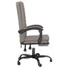 vidaXL Fauteuil inclinable de bureau Taupe Tissu