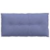 vidaXL Coussin de Dos Bleu denim 100 x 19 x 50 cm tissu