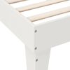 vidaXL Lit biblioth&egrave;que sans matelas blanc 90x190cm bois de pin massif