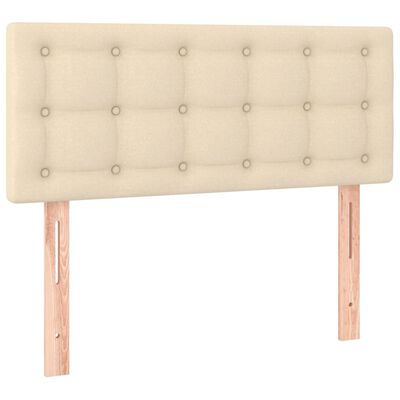 vidaXL Tête de lit Crème 80x5x78/88 cm Tissu