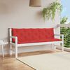 vidaXL Coussin de banc de jardin rouge 180x(50+50)x7 cm tissu oxford