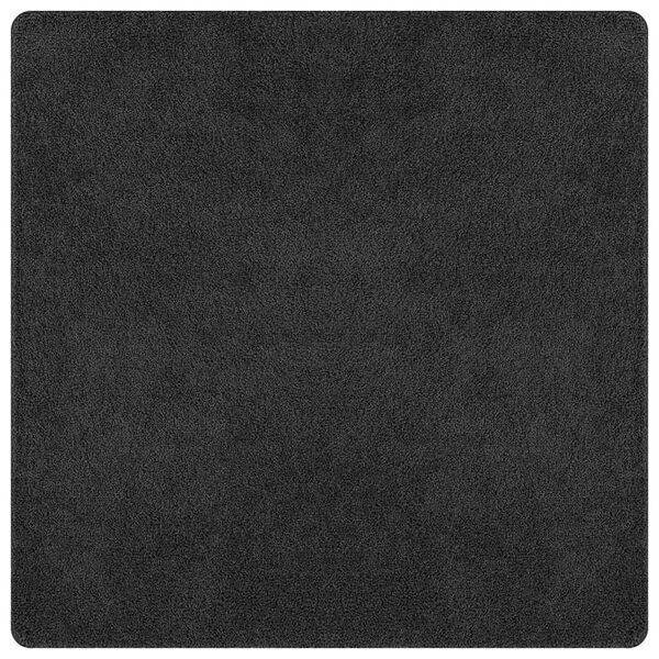 vidaXL Tapis Shaggy Anti-d&eacute;rapant Gris fonc&eacute; 200 x 200 cm PP