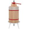 vidaXL Presse-fruits et &agrave; vin avec sac en tissu 24 L Bois de ch&ecirc;ne
