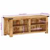 vidaXL Meuble TV 110x35x40 cm bois massif de manguier brut