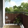 vidaXL Paravent de balcon brun et noir 600x100 cm r&eacute;sine tress&eacute;