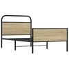 vidaXL Cadre de lit sans matelas 100x190 cm chêne sonoma