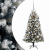 vidaXL Sapin de No&euml;l artificiel articul&eacute; avec boules 120 cm 150 LED