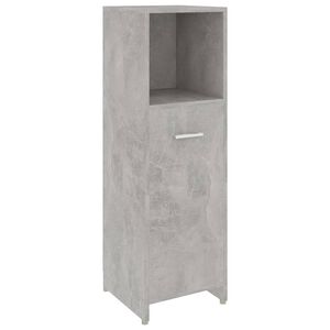 vidaXL Armoire de salle de bain Gris b&eacute;ton 30x30x95 cm Bois ing&eacute;nierie