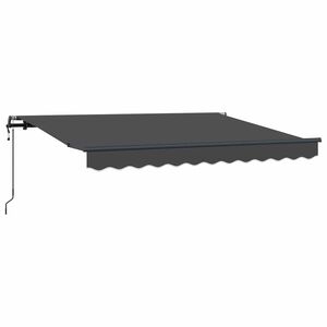 vidaXL Auvent r&eacute;tractable Anthracite 250 x 200 cm tissu