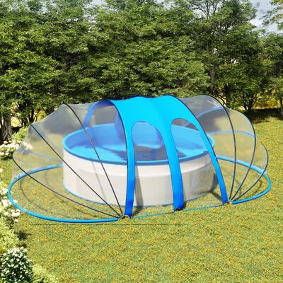 L'abri de piscine gonflable : en toile PVC