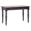 vidaXL Bureau avec 3 tiroirs 117x57x75 cm bois d'acajou massif