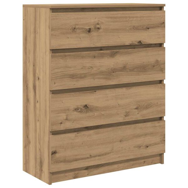 vidaXL Buffet ch&ecirc;ne artisanal 80x35x99 cm bois d'ing&eacute;nierie