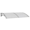 vidaXL Auvent de porte Gris 150x100 cm Polycarbonate