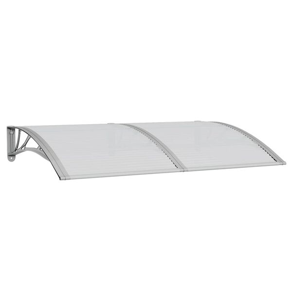 vidaXL Auvent de porte Gris 150x100 cm Polycarbonate