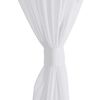 vidaXL Rideau fin Blanc 140x225 cm 2 pcs