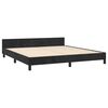 vidaXL Cadre de lit sans matelas noir velours