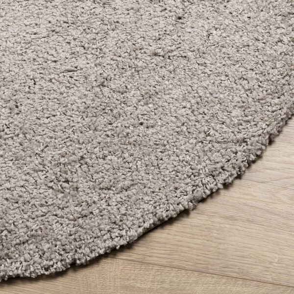 vidaXL Tapis shaggy PAMPLONA poils longs moderne beige &Oslash; 120 cm